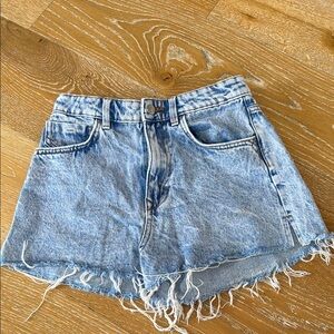 Frayed Denim Shorts